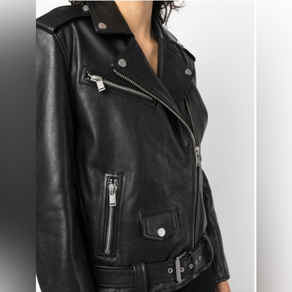 Understated leather x Free people genuine leather moto jacket